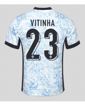 Portogallo Vitinha #23 Maglia Gara Trasferta Repliche Europei 2024